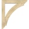 Ekena Millwork Thorton Slat Rough Sawn Bracket w/ Offset Brace, Douglas Fir, 6"W x 32"D x 36"H BKT0604X32X36THR06RDF - alternate 4